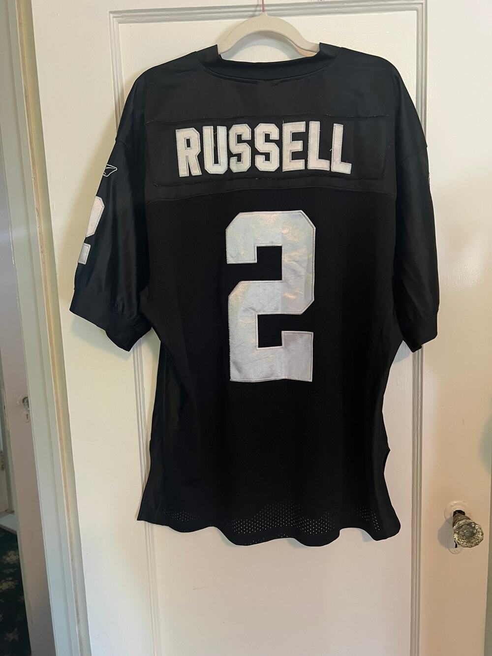 Mens Reebok Jamarcus Russell LA Raiders NFL Football Jersey #2, SIZE 50